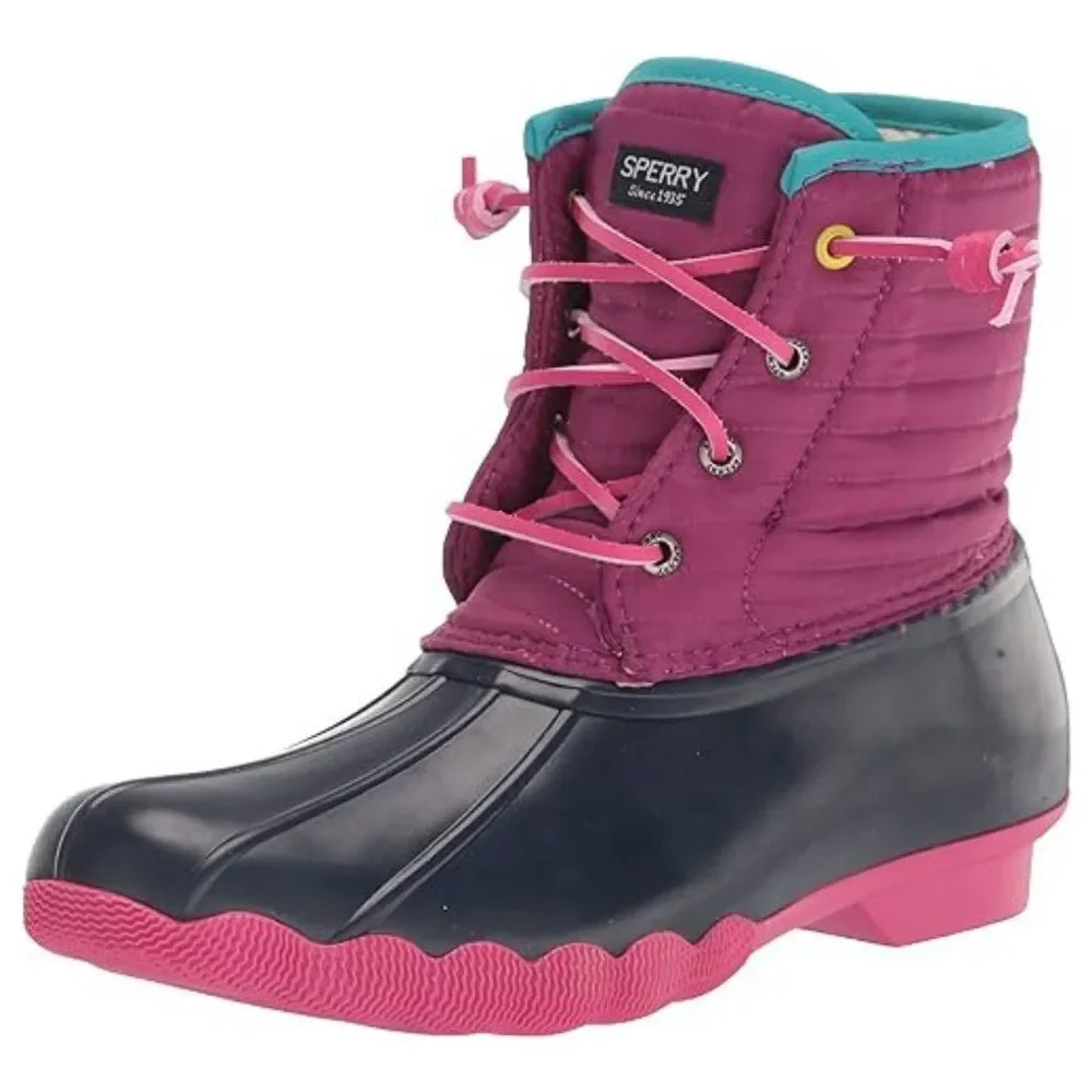 Sperry Top-Sider girls Child Saltwater Multicolor Boot Size 10 (M) NWT